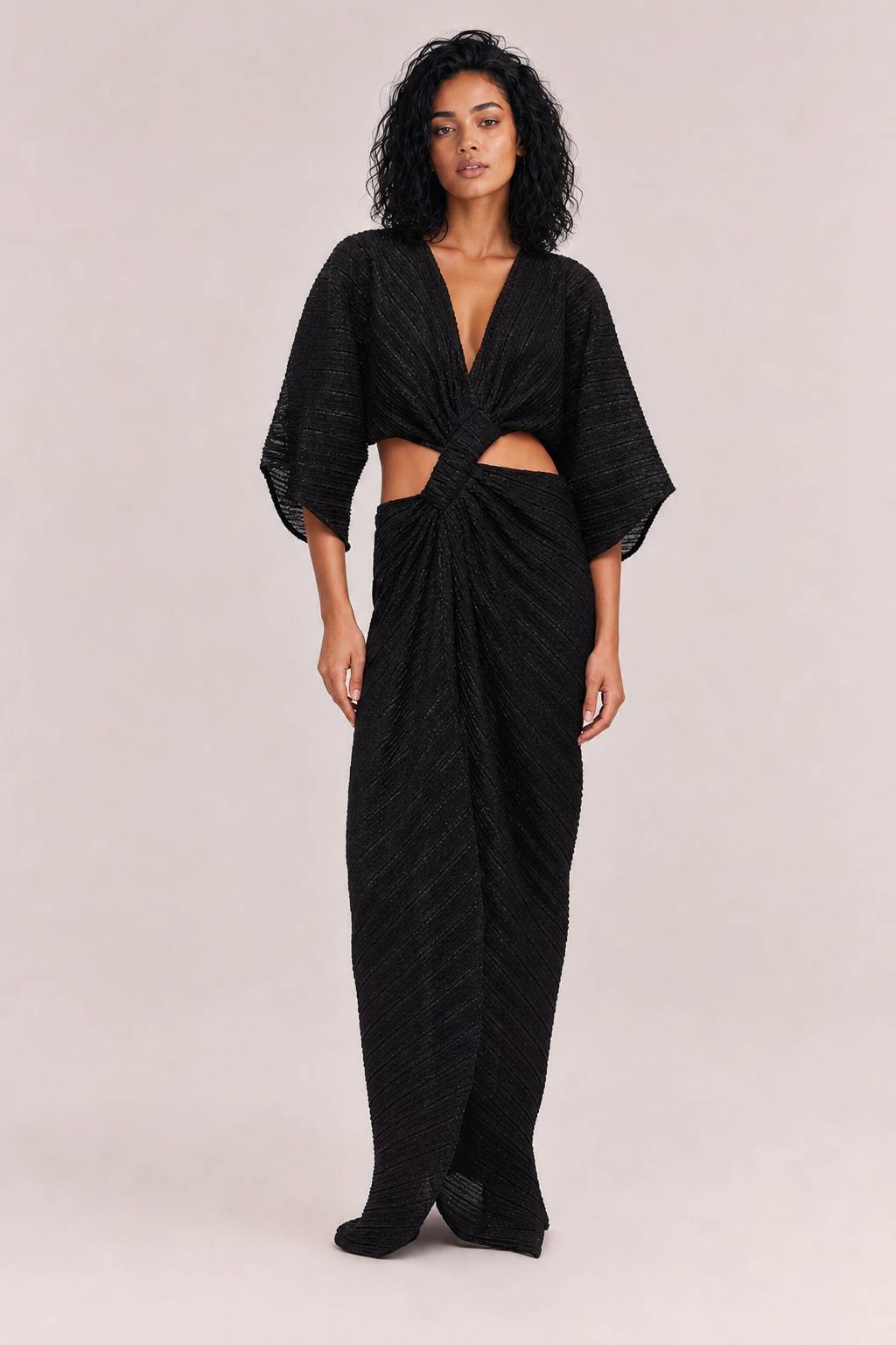 Sexy Maxikleid mit Twist-Detail vorne und Cut-outs