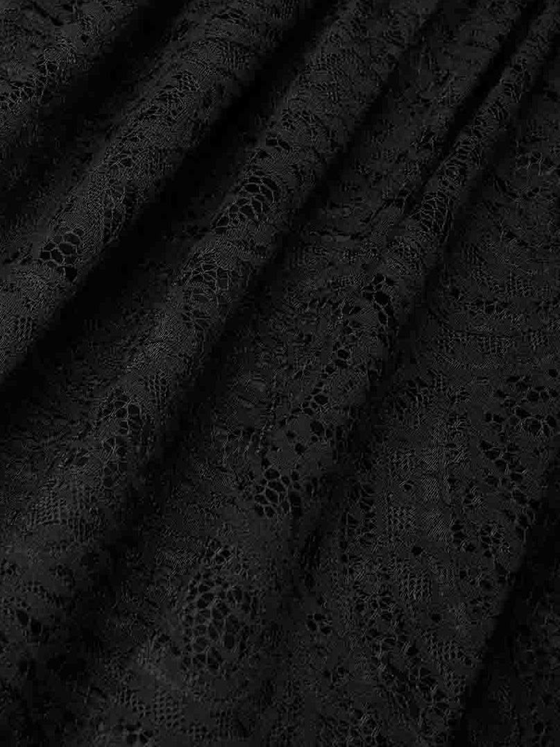 Elegantes Maxikleid in A-Linie mit Cut-out am Ausschnitt und Spitze