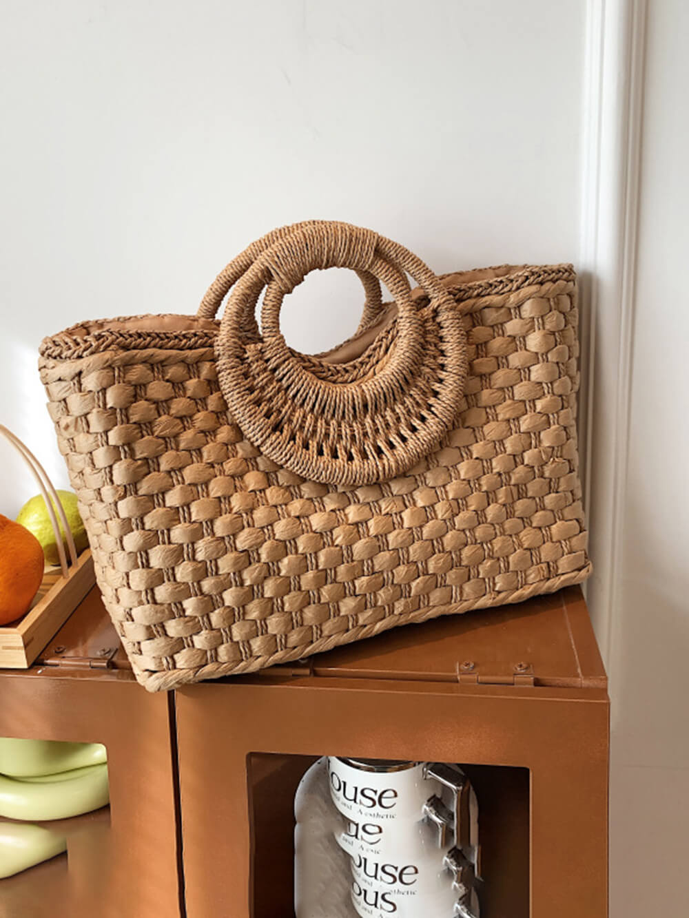 Fashionable Holiday Beach Straw Bag
