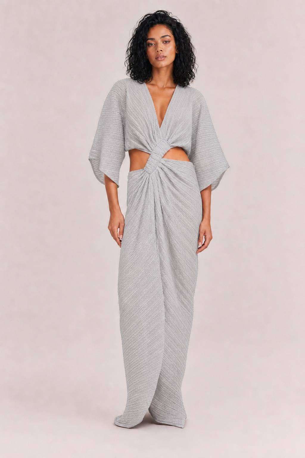 Sexy Maxikleid mit Twist-Detail vorne und Cut-outs
