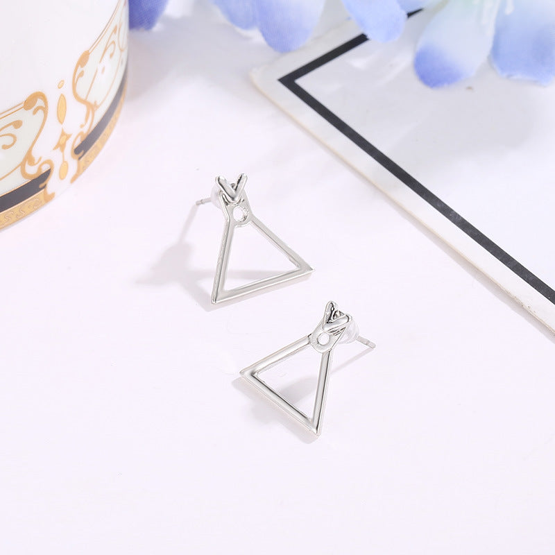 Pendientes de botón modernos y adorables, cuadrados y sin níquel