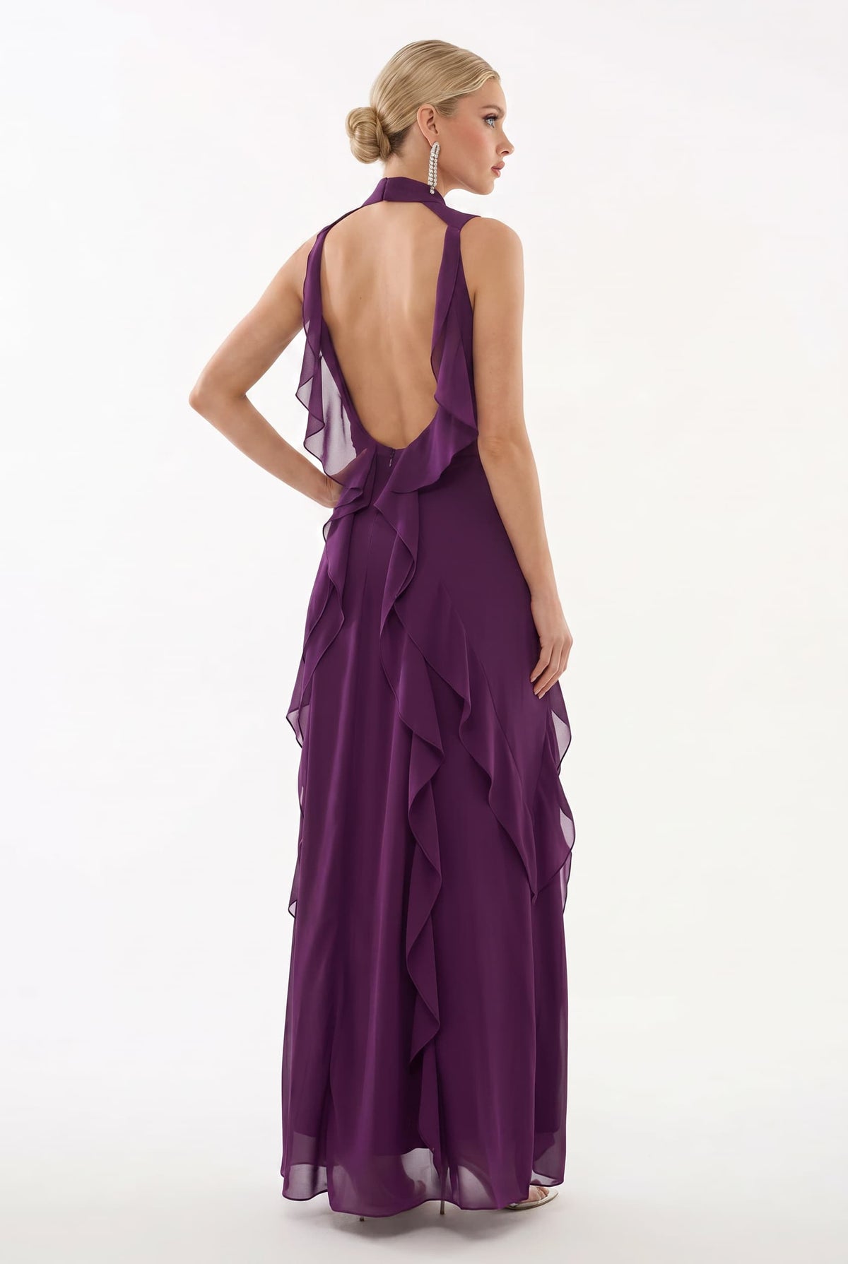 Maxikleid mit Cut-out-Design