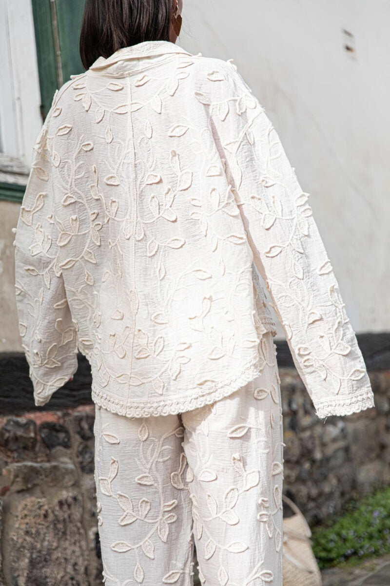 Einzigartiges, lässiges Hemd mit Resort-Flair und Jacquardmuster