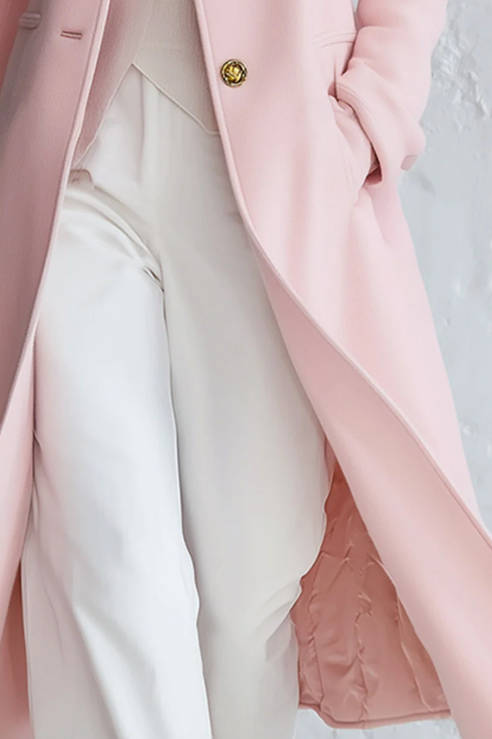 Stand Collar Single Breasted Coat