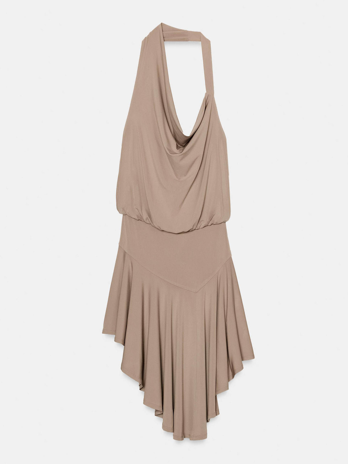 Sexy Minikleid mit Drapierung und asymmetrischem Saum