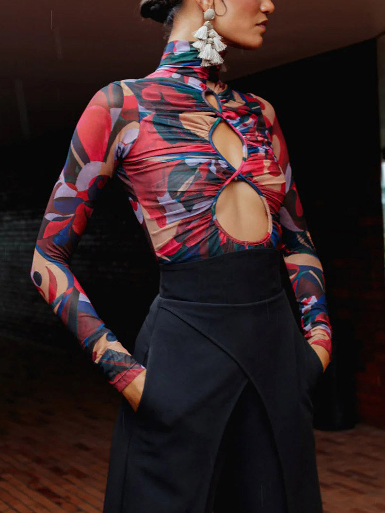Unique Exquisite Tailoring High Waist Wide Leg Pants