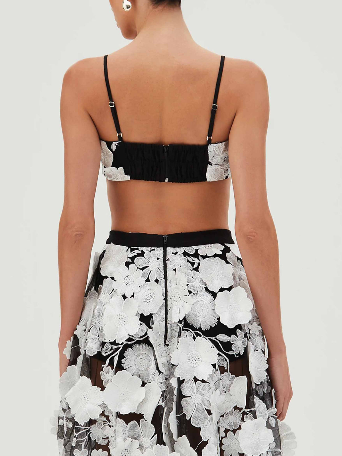 Exquisite Floral Embroidered Bralette Top