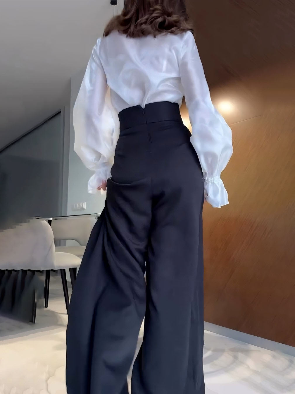 Elegant High-Waisted Wide-Leg Pants