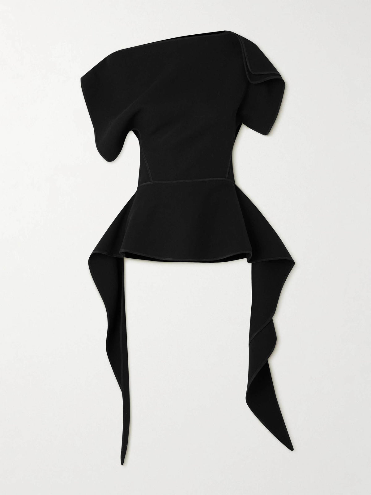 Zweiteiler-Set aus asymmetrischem Fransentop und Hose