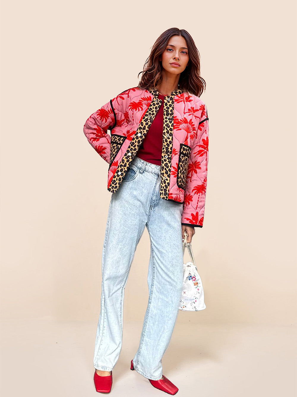 Unique Reversible Multi-Color Patchwork Oversized Kimono Jacket