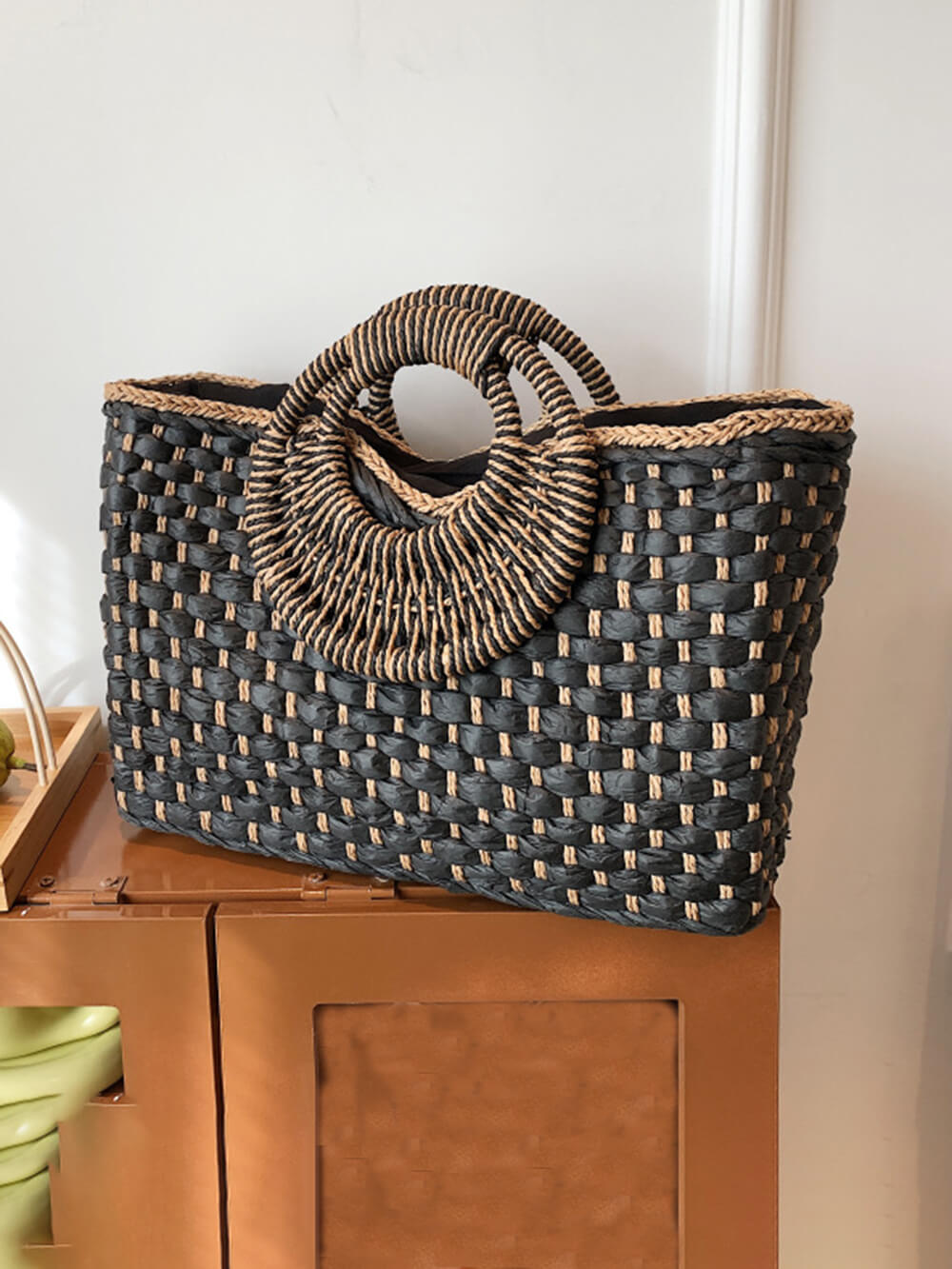Fashionable Holiday Beach  Straw Bag
