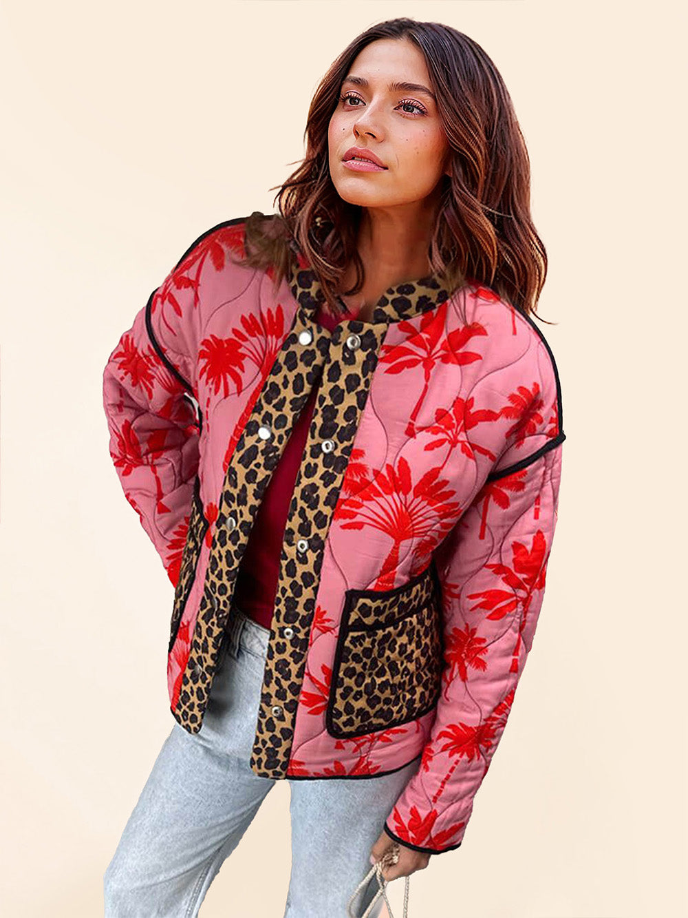 Unique Reversible Multi-Color Patchwork Oversized Kimono Jacket