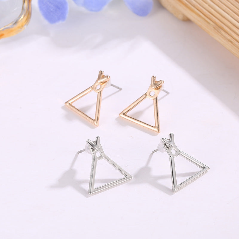Pendientes de botón modernos y adorables, cuadrados y sin níquel