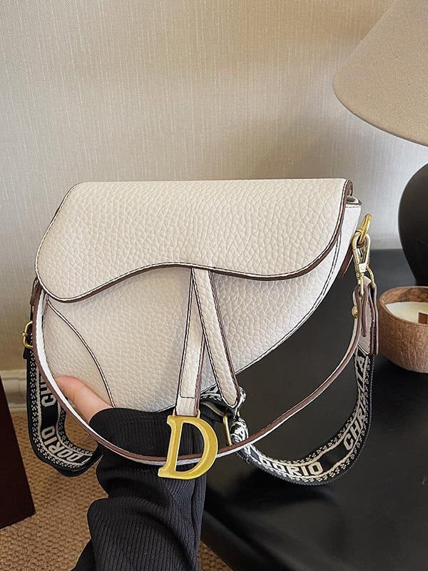 Sac à main porté épaule ou en bandoulière, style sacoche de selle