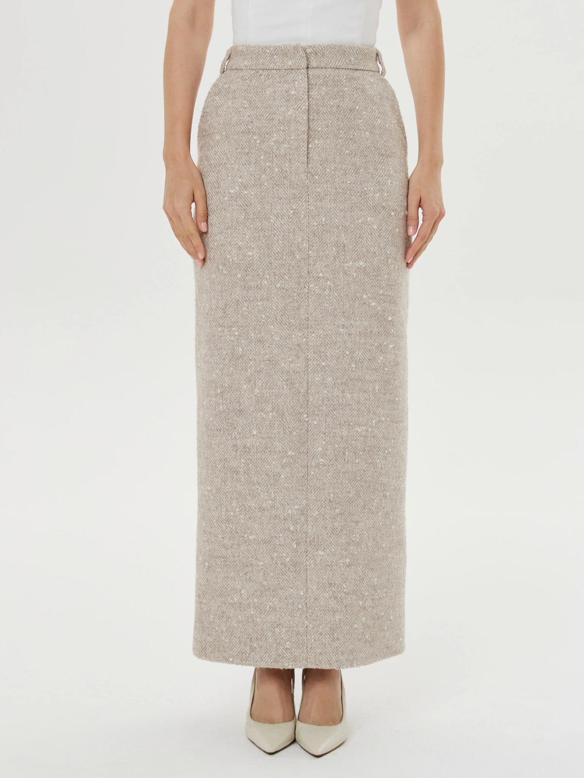 Women's Textured Tweed Peplum Blazer and Matching Two Piece Set